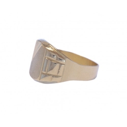 Ring aus Gelbgold mit Gravur