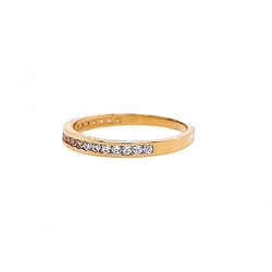 Ring aus Gelbgold mit Zirkonia