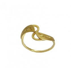 Ring aus Gelbgold mit Gravur