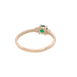 Ring aus Gelbgold mit Zirkonia