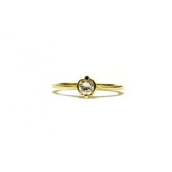 Ring aus Gelbgold mit Zirkonia